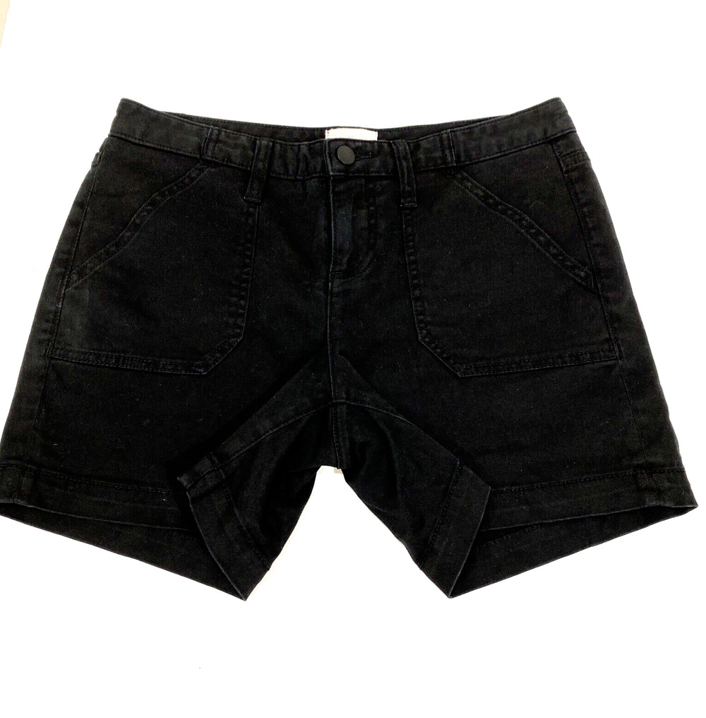 Caslon Size 4 Black Shorts Cotton Stretch Canvas Casual Basic Classic Preppy